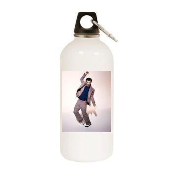 Gavin Rossdale White Water Bottle With Carabiner