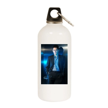 Wentworth Miller White Water Bottle With Carabiner