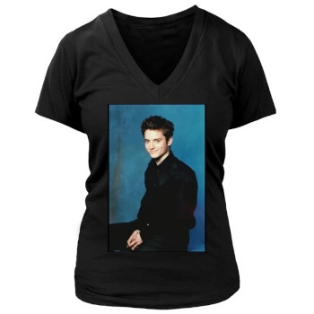 Elijah Wood Women's Deep V-Neck TShirt