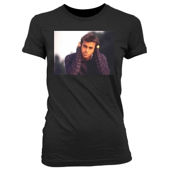 Enrique Iglesias Women's Junior Cut Crewneck T-Shirt