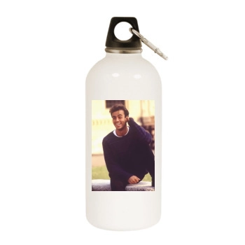 Enrique Iglesias White Water Bottle With Carabiner