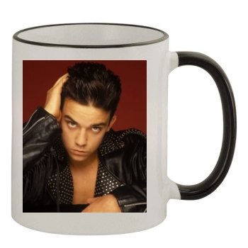 Robbie Williams 11oz Colored Rim & Handle Mug