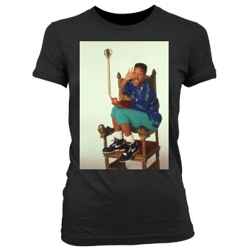 Will Smith Women's Junior Cut Crewneck T-Shirt