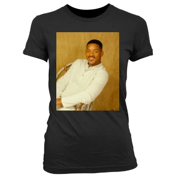 Will Smith Women's Junior Cut Crewneck T-Shirt