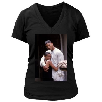 Will Smith Women's Deep V-Neck TShirt