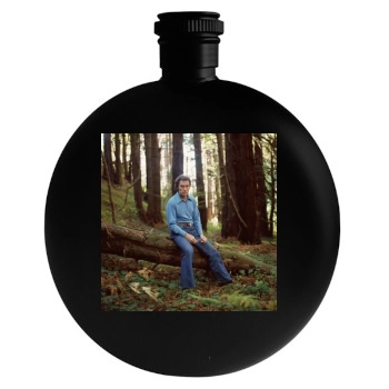 Clint Eastwood Round Flask