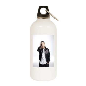 Eminem White Water Bottle With Carabiner