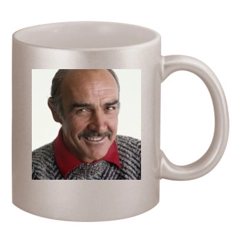 Sean Connery 11oz Metallic Silver Mug