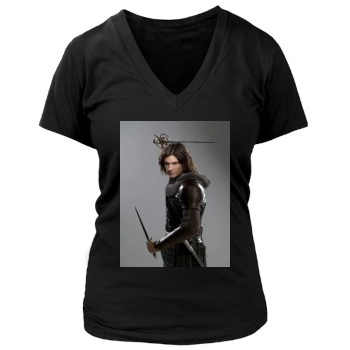 Ben Barnes Women's Deep V-Neck TShirt