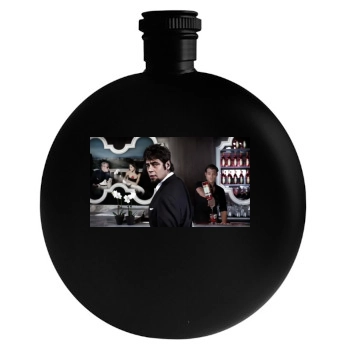 Benicio del Toro Round Flask