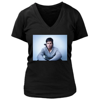 Enrique Iglesias Women's Deep V-Neck TShirt