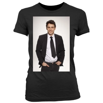 James Franco Women's Junior Cut Crewneck T-Shirt