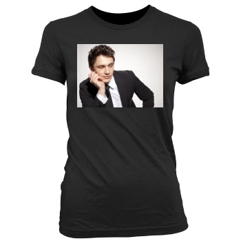 James Franco Women's Junior Cut Crewneck T-Shirt