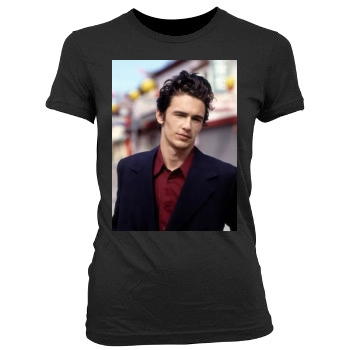 James Franco Women's Junior Cut Crewneck T-Shirt