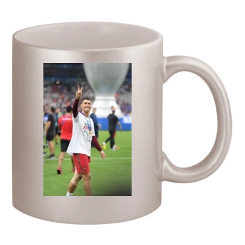 Cristiano Ronaldo 11oz Metallic Silver Mug