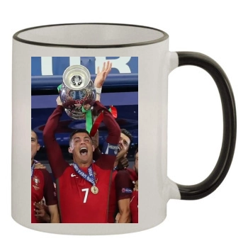 Cristiano Ronaldo 11oz Colored Rim & Handle Mug