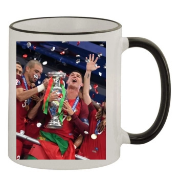 Cristiano Ronaldo 11oz Colored Rim & Handle Mug