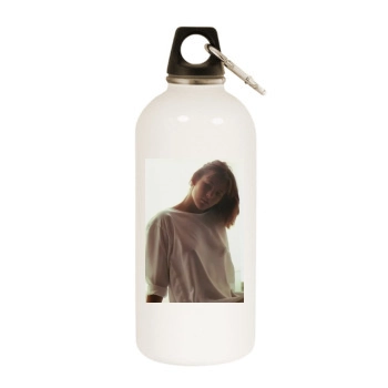 Sophie Marceau White Water Bottle With Carabiner