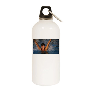 Sophie Marceau White Water Bottle With Carabiner