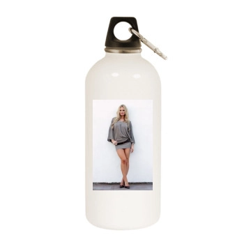 Sophie Turner White Water Bottle With Carabiner