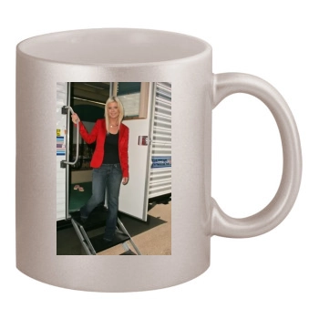 Tara Reid 11oz Metallic Silver Mug