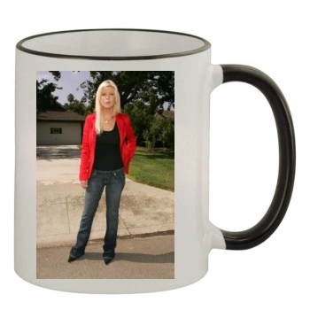 Tara Reid 11oz Colored Rim & Handle Mug