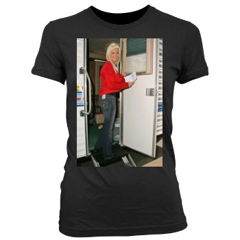 Tara Reid Women's Junior Cut Crewneck T-Shirt