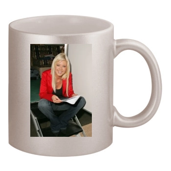 Tara Reid 11oz Metallic Silver Mug