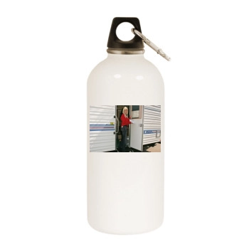 Tara Reid White Water Bottle With Carabiner