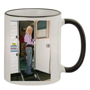 Tara Reid 11oz Colored Rim & Handle Mug