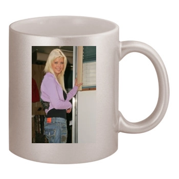 Tara Reid 11oz Metallic Silver Mug