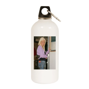 Tara Reid White Water Bottle With Carabiner