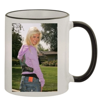 Tara Reid 11oz Colored Rim & Handle Mug