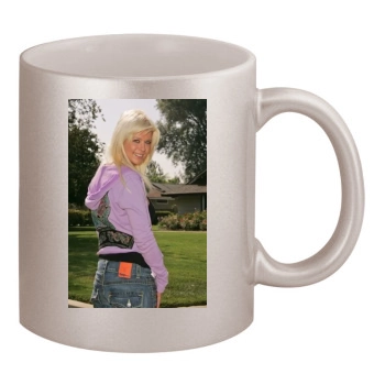 Tara Reid 11oz Metallic Silver Mug