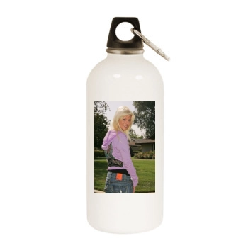 Tara Reid White Water Bottle With Carabiner