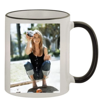 Tara Reid 11oz Colored Rim & Handle Mug