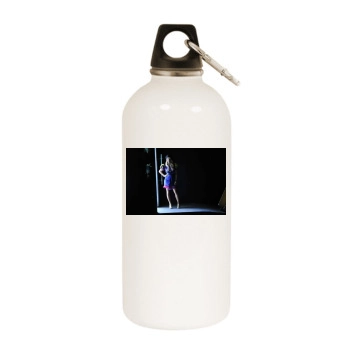 Taryn Manning White Water Bottle With Carabiner