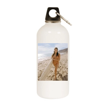Taylor Cole White Water Bottle With Carabiner