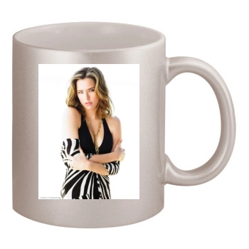 Tea Leoni 11oz Metallic Silver Mug