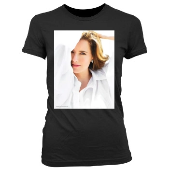 Tea Leoni Women's Junior Cut Crewneck T-Shirt