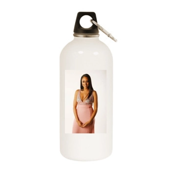 Tia Mowry White Water Bottle With Carabiner