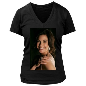 Teri Hatcher Women's Deep V-Neck TShirt