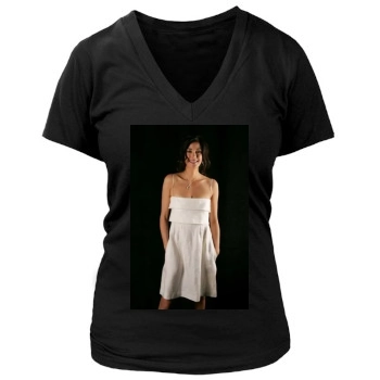 Teri Hatcher Women's Deep V-Neck TShirt