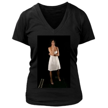 Teri Hatcher Women's Deep V-Neck TShirt