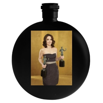 Tina Fey Round Flask