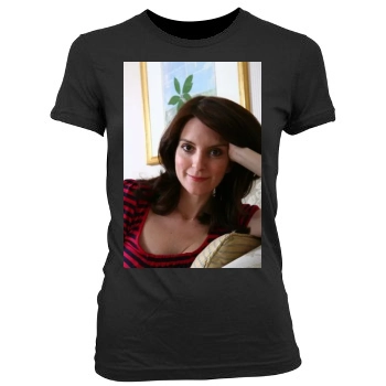 Tina Fey Women's Junior Cut Crewneck T-Shirt