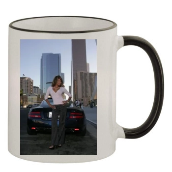 Traci Bingham 11oz Colored Rim & Handle Mug