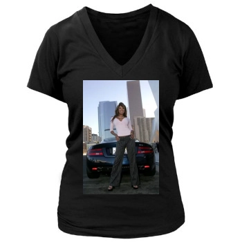 Traci Bingham Women's Deep V-Neck TShirt