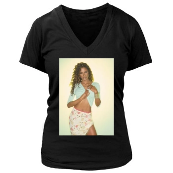 Traci Bingham Women's Deep V-Neck TShirt