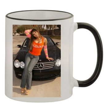 Traci Bingham 11oz Colored Rim & Handle Mug